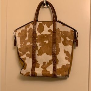 Garnet Hill Pony Hair and leather bag.